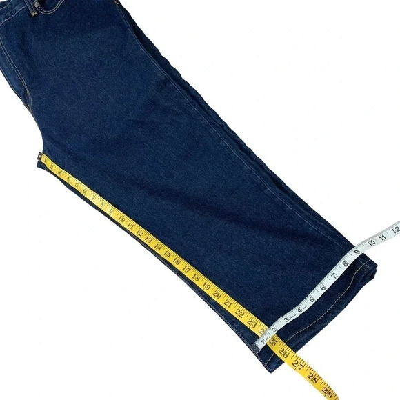 Lands' End New Square Rigger Traditional Fit Denim Dark Blue Jeans 42X26 Classic - Picture 14 of 16